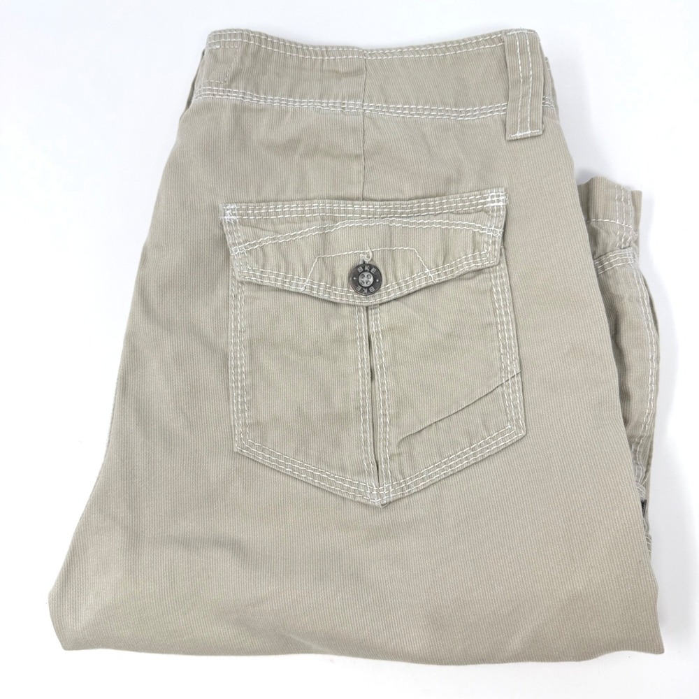 BKE Cline Standard Fit Khaki Cargo Shorts Mens 34 Contrast Stitch 26785AM